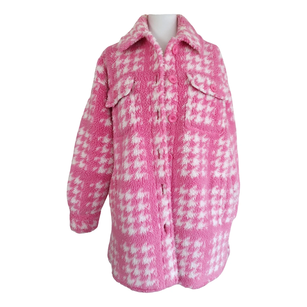 Pre-owned Stand Studio Coat In Pink