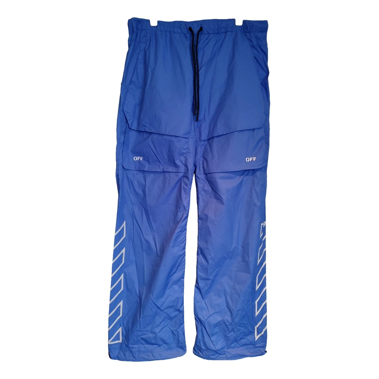 Pre-owned Off-white Trousers In Blue