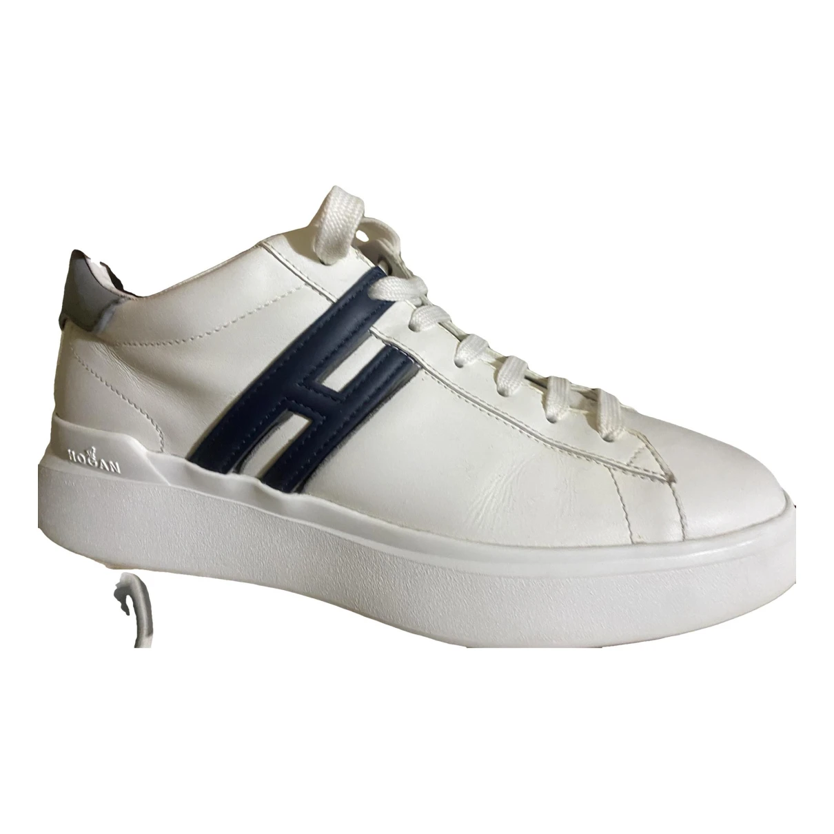 Pre-owned Hogan Leather Low Trainers In White