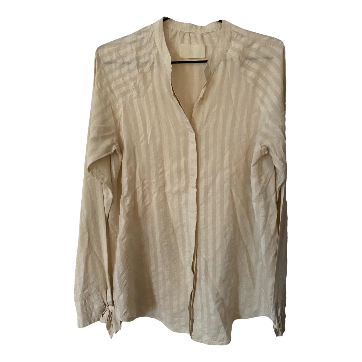 Pre-owned Zadig & Voltaire Silk Blouse In Beige