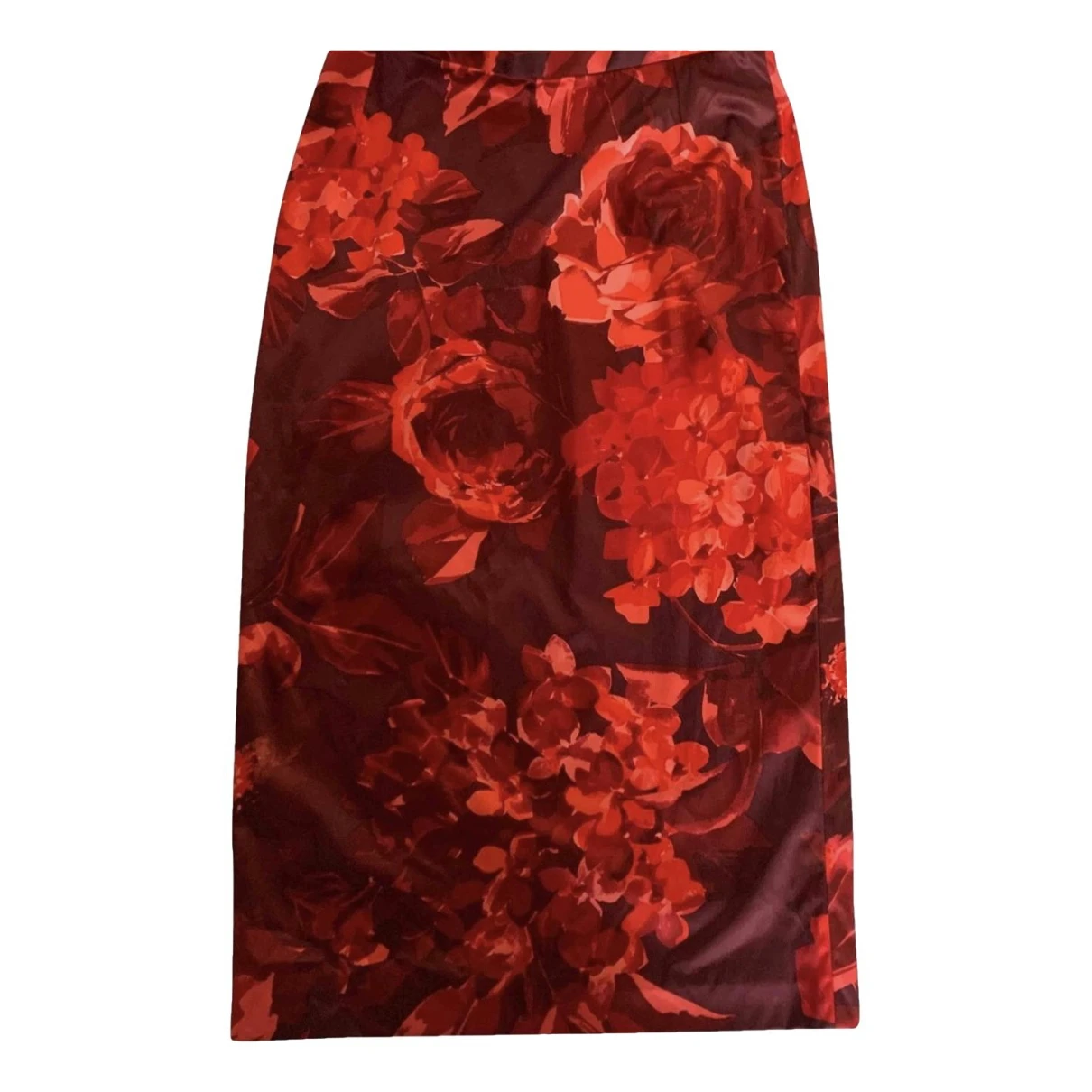 Pre-owned Dolce & Gabbana Silk Mid-length Skirt In Red