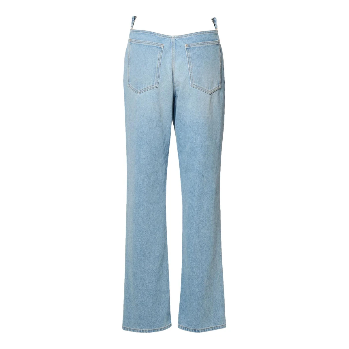 Pre-owned Gcds Straight Jeans In Blue