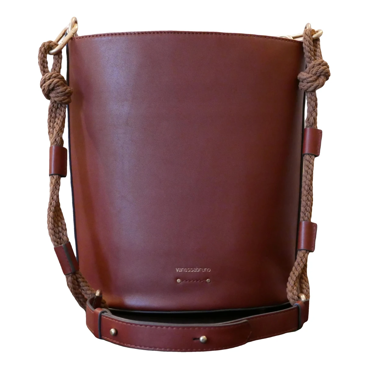 Pre-owned Vanessa Bruno Box Leather Handbag In Brown