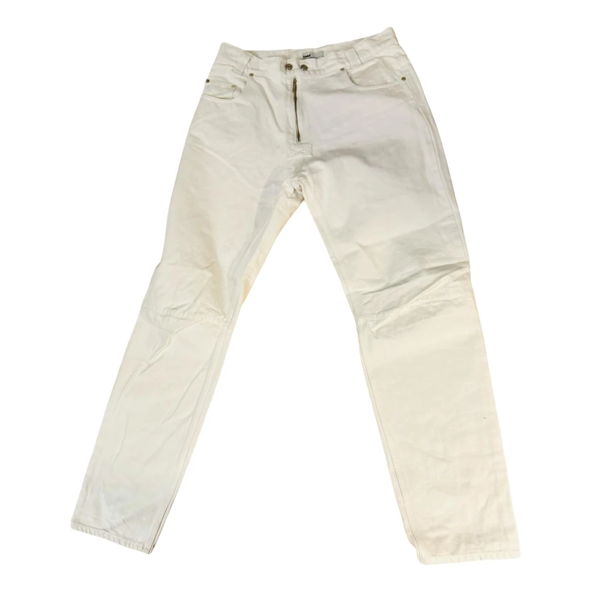 Pre-owned Gmbh Straight Jeans In White