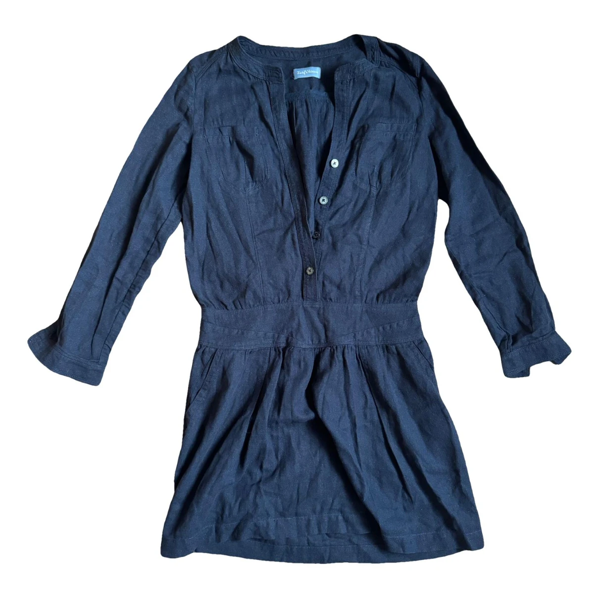 Pre-owned Zadig & Voltaire Mini Dress In Blue