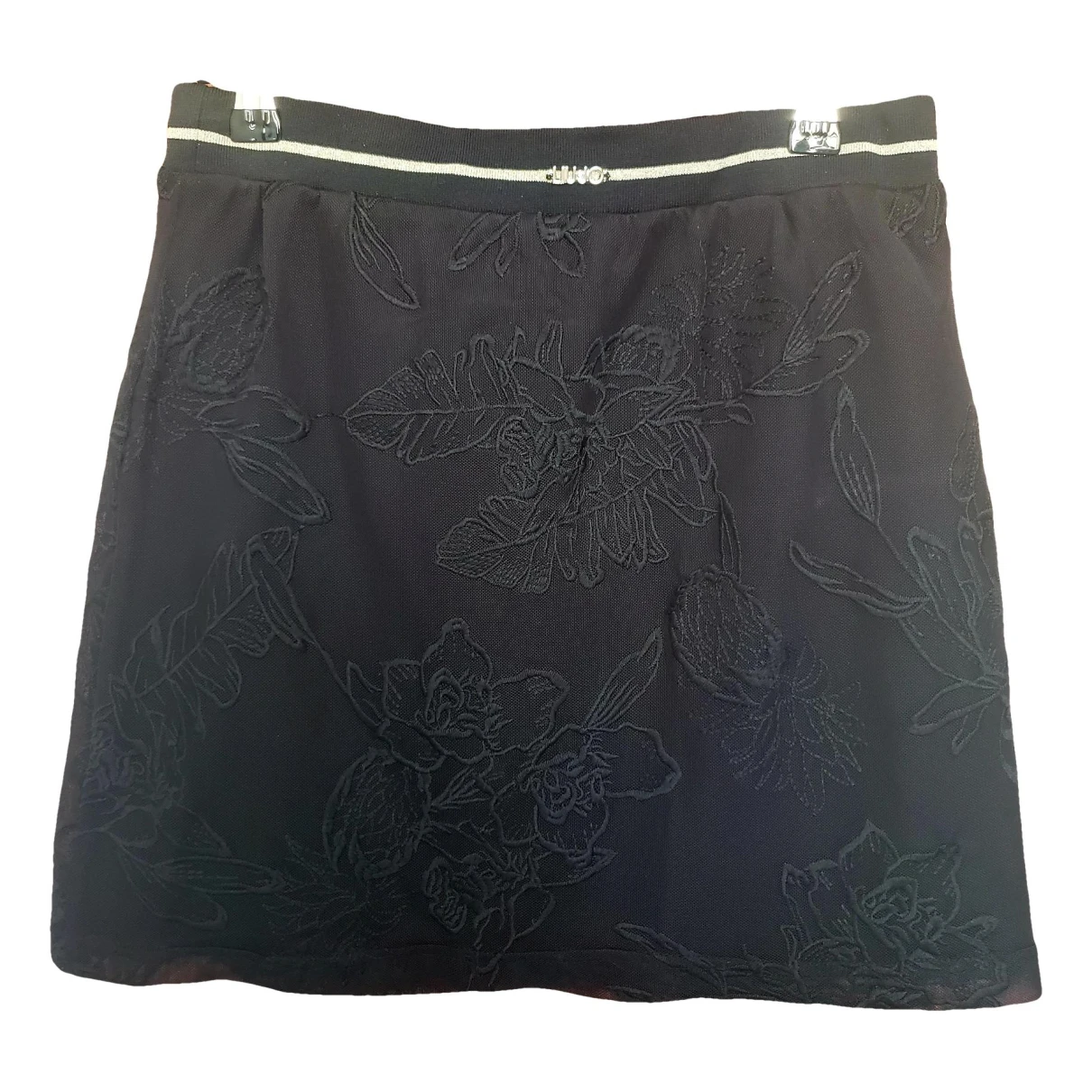 Pre-owned Liujo Mini Skirt In Black