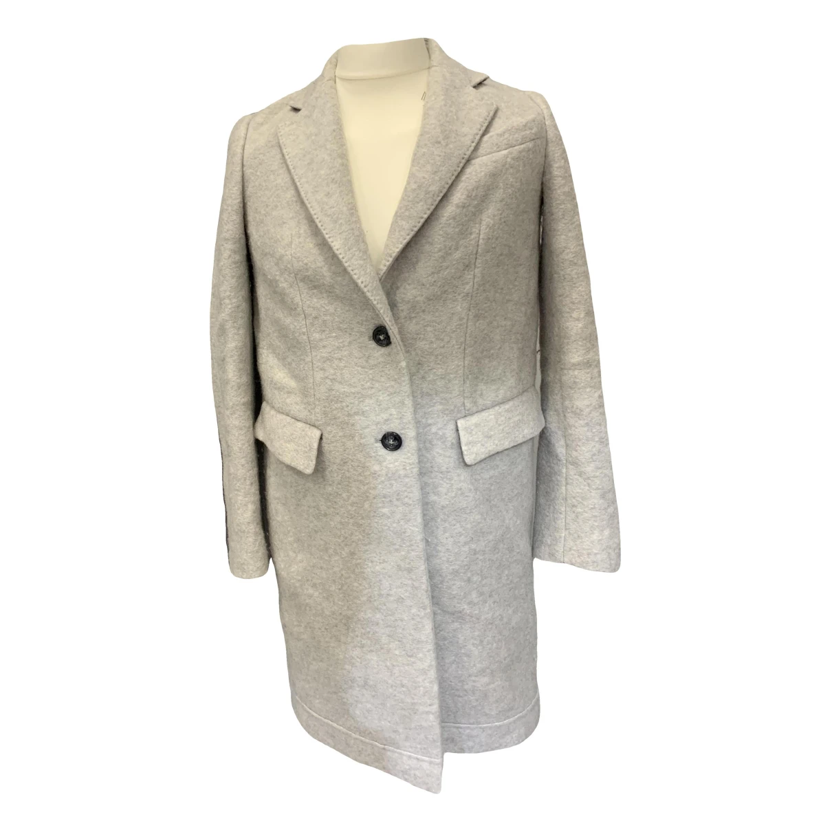 Pre-owned Hugo Boss Cashmere Coat In Grey