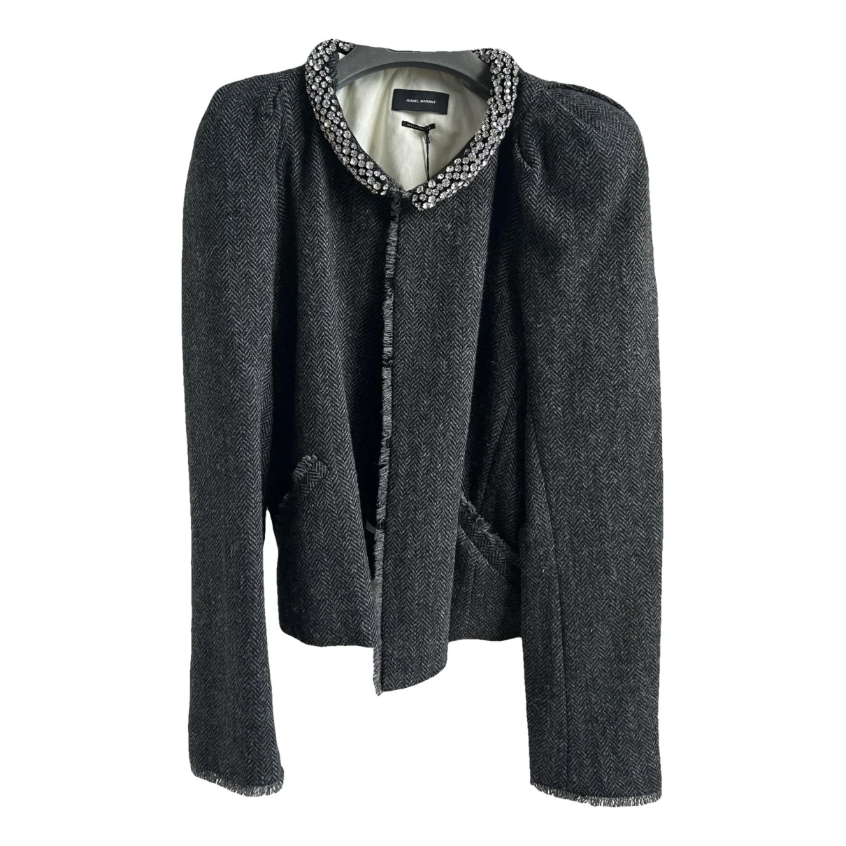 Pre-owned Isabel Marant Tweed Jacket In Grey