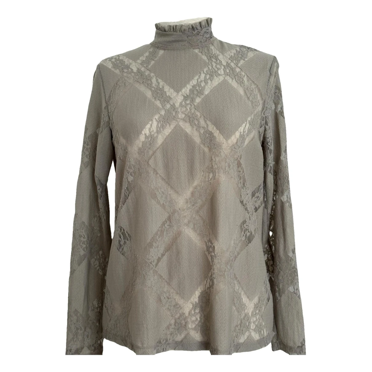 Pre-owned Ermanno Scervino Blouse In Grey