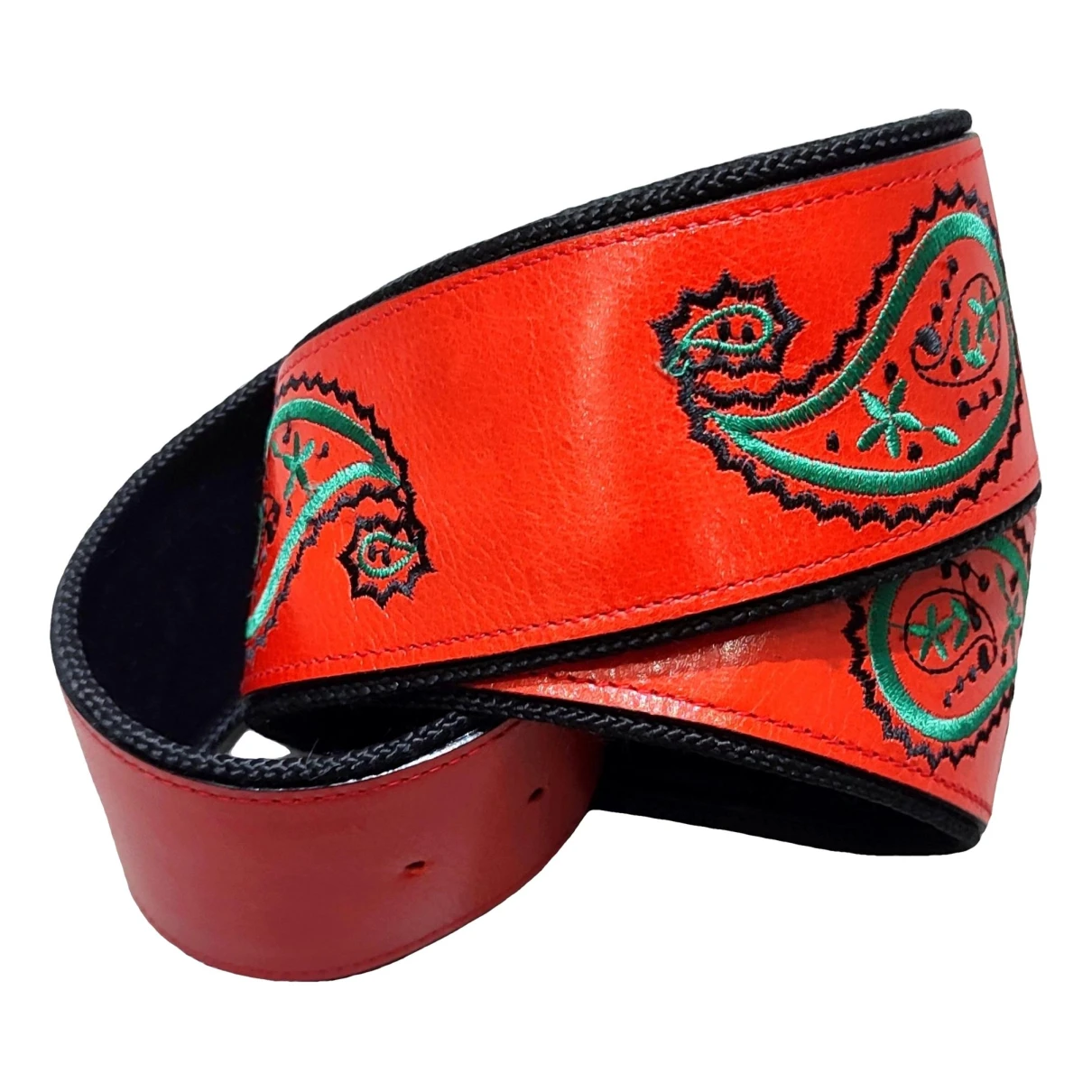 Pre-owned Emanuel Ungaro Leather Belt In Red