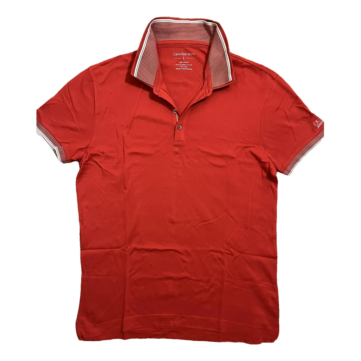 Pre-owned Calvin Klein Jeans Est.1978 Polo Shirt In Red