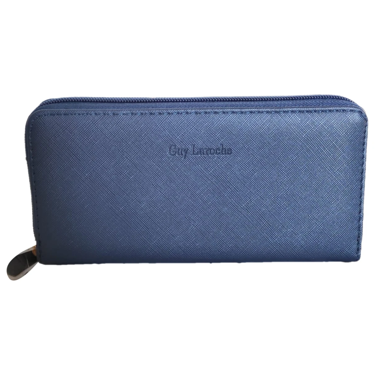 Pre-owned Guy Laroche Leather Wallet In Blue