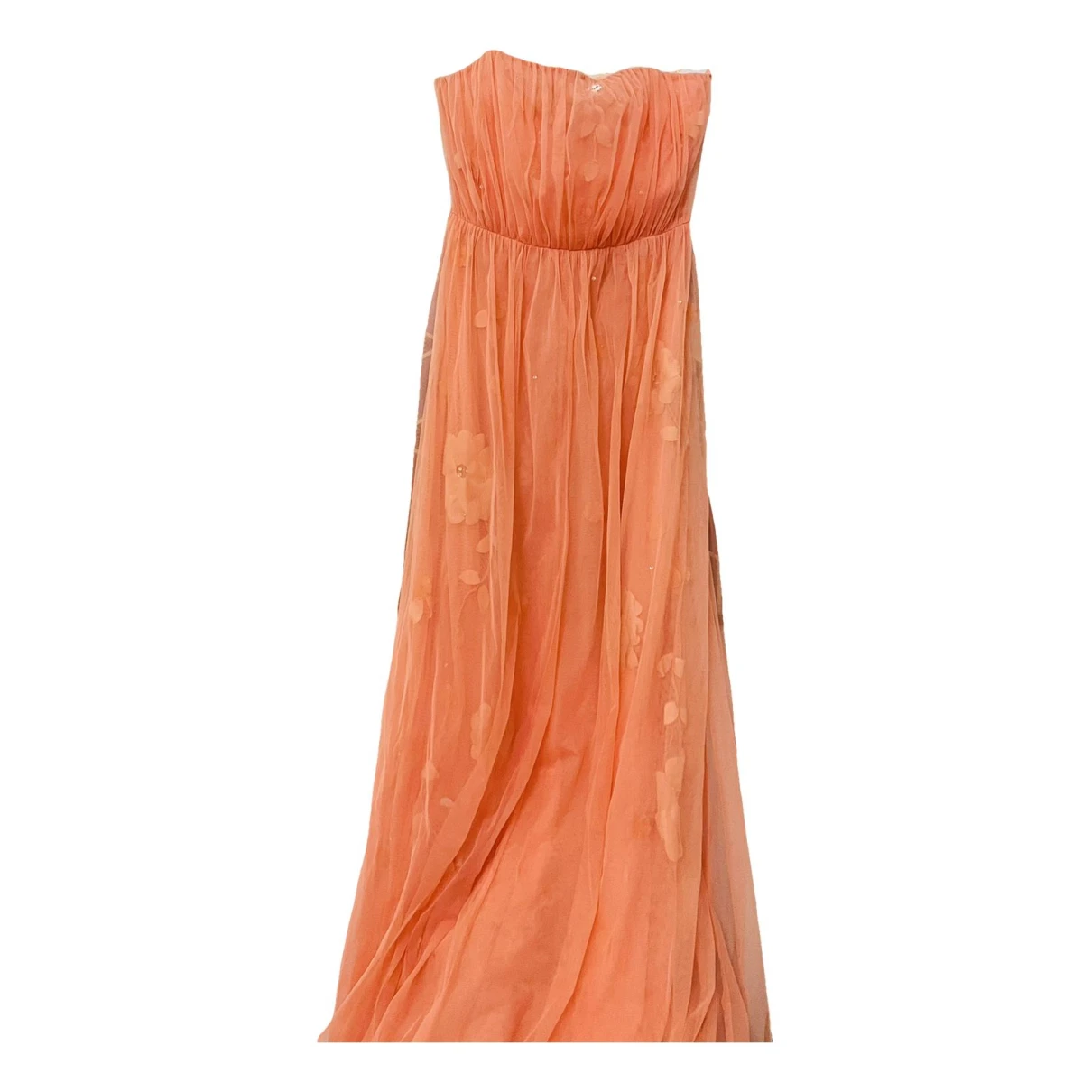 Pre-owned Elisabetta Franchi Maxi Dress In Orange