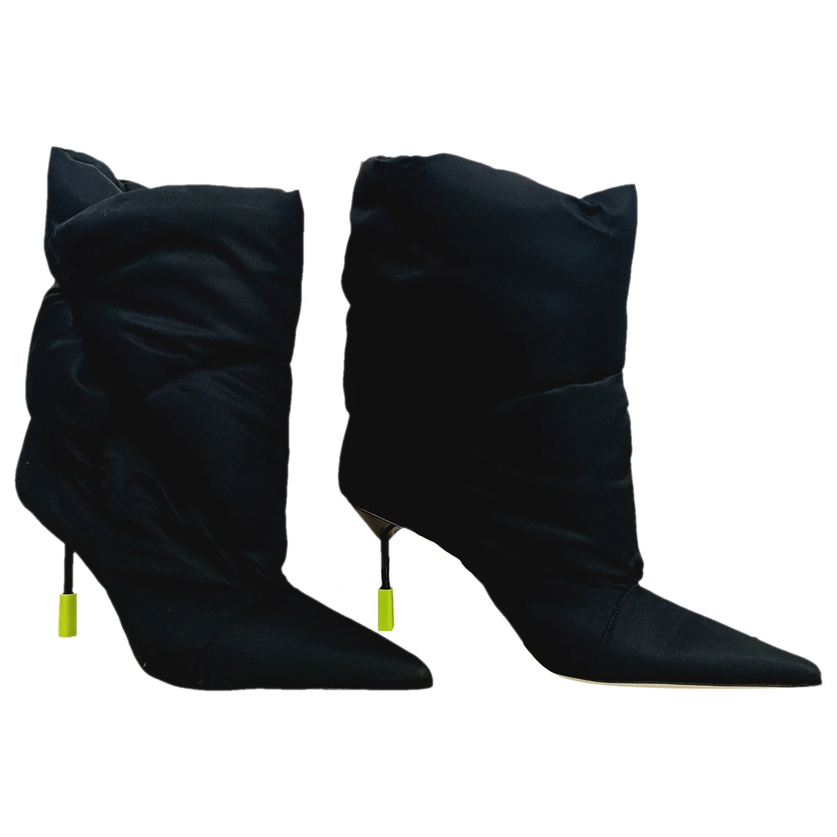 Pre-owned Msgm Snow Boots In Black