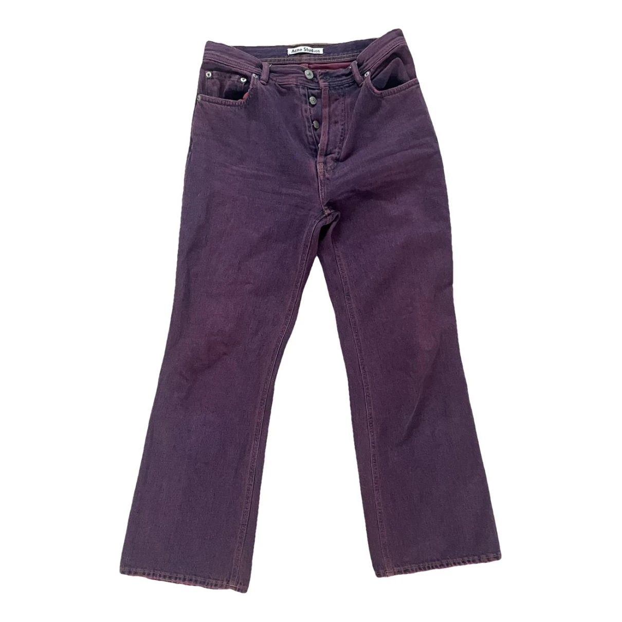 Pre-owned Acne Studios Bootcut Jeans In Purple