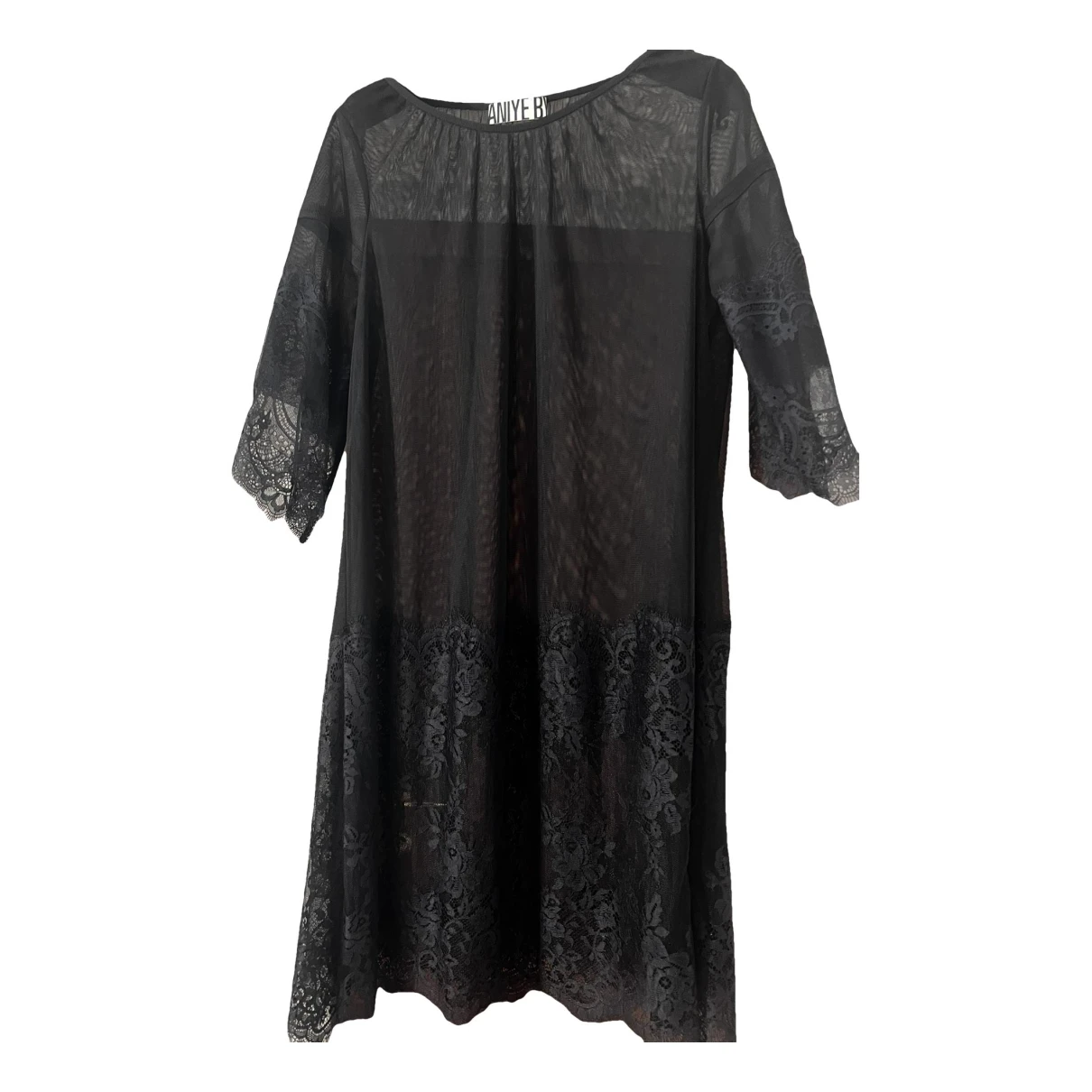 Pre-owned Aniye By Lace Mid-length Dress In Black