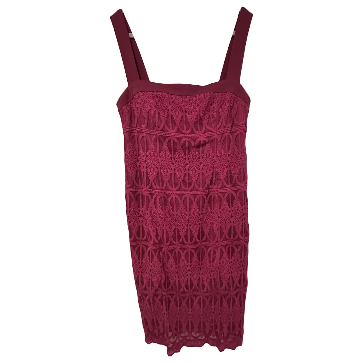 Pre-owned Finders Keepers Mid-length Dress In Burgundy