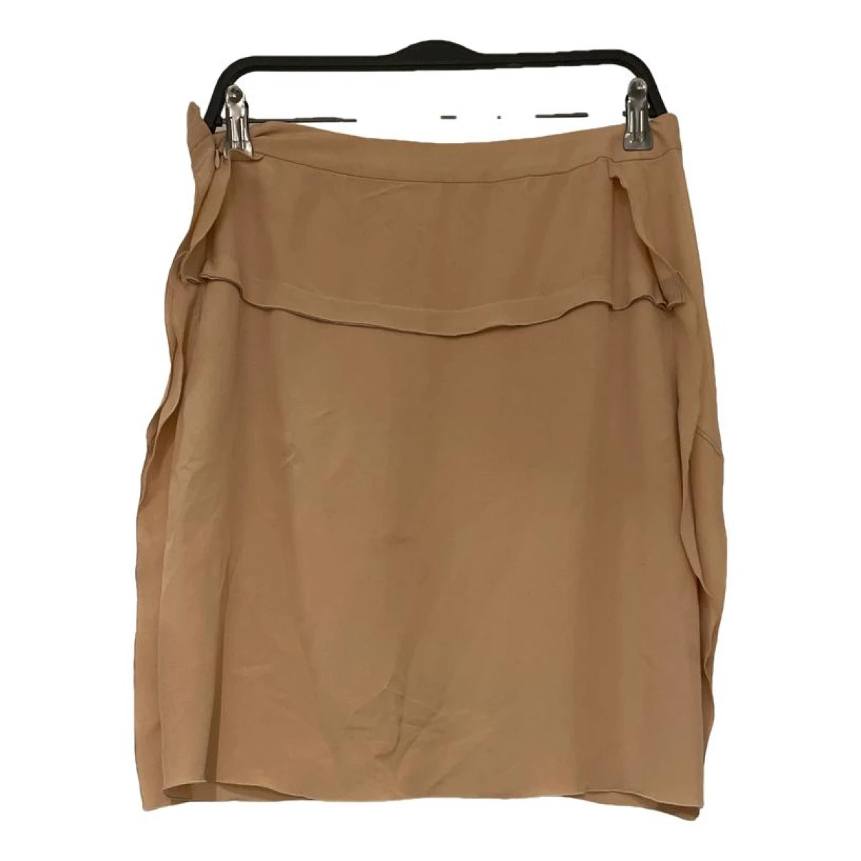 Pre-owned Marni Silk Mid-length Skirt In Beige