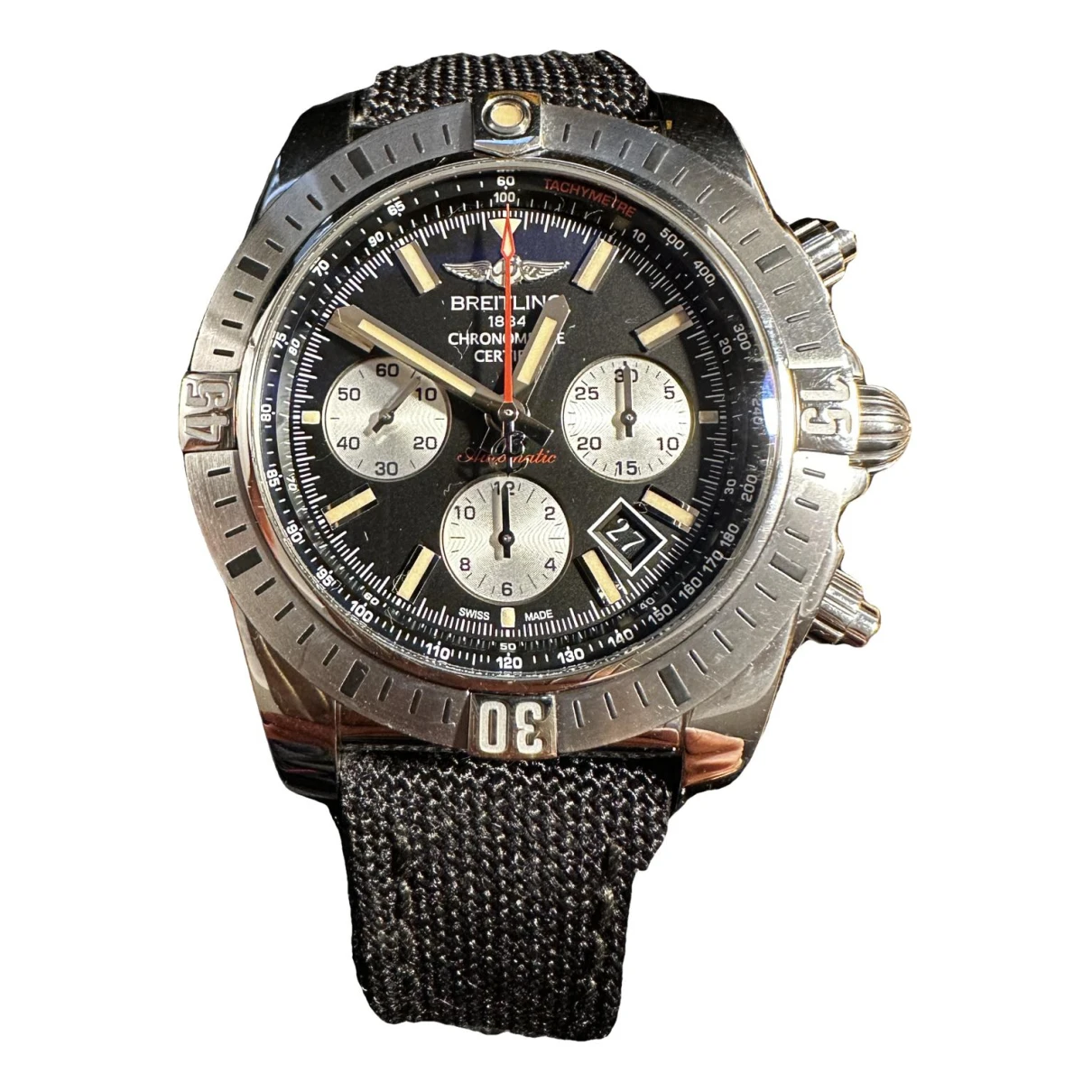 Pre-owned Breitling Chronomat Watch In Black