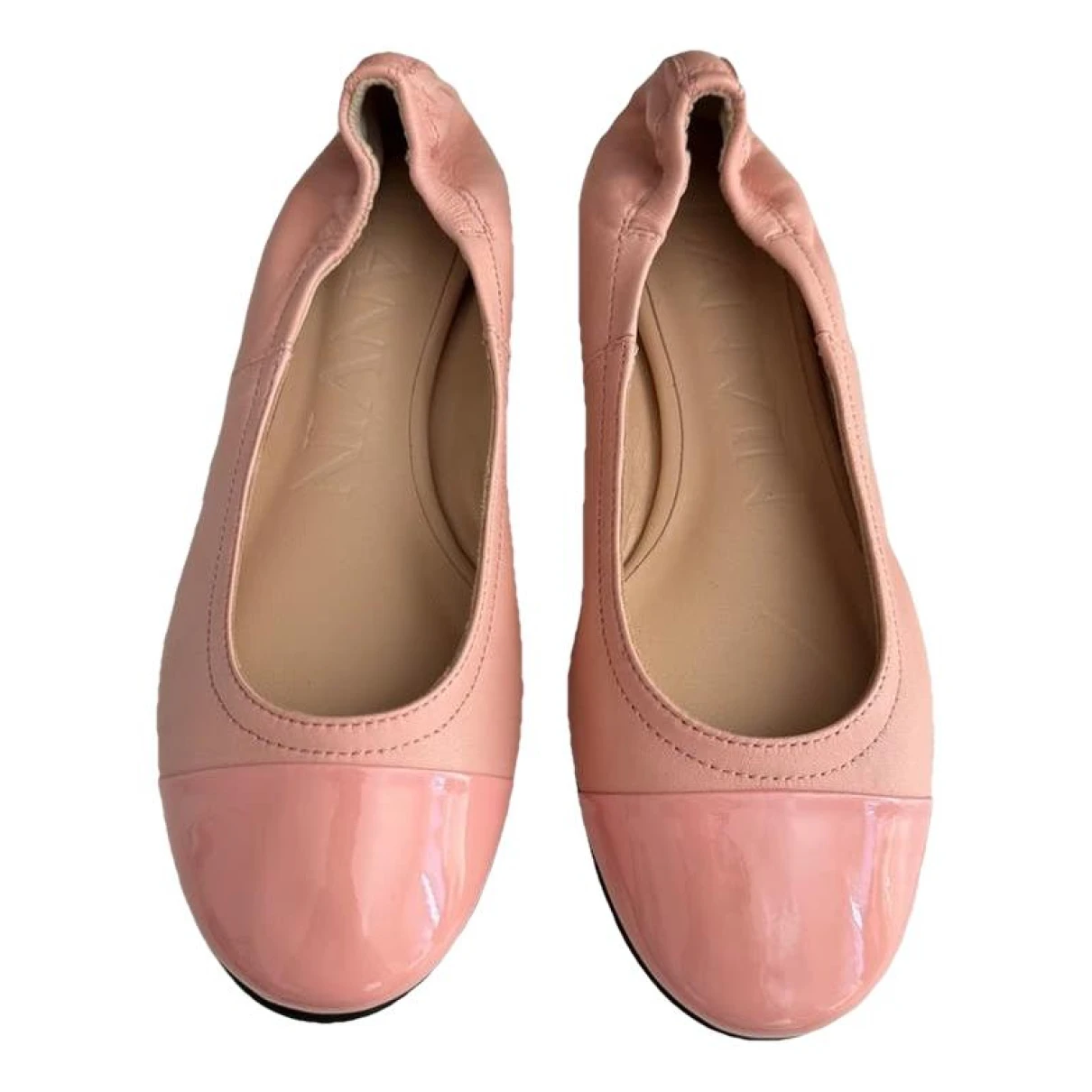 Pre-owned Lanvin Leather Flats In Pink