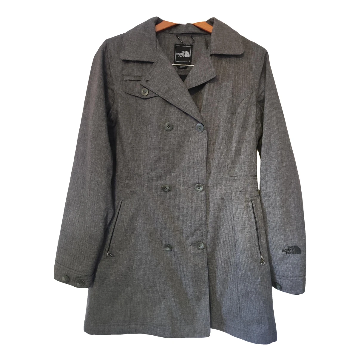 Pre-owned The North Face Trench Coat In Grey