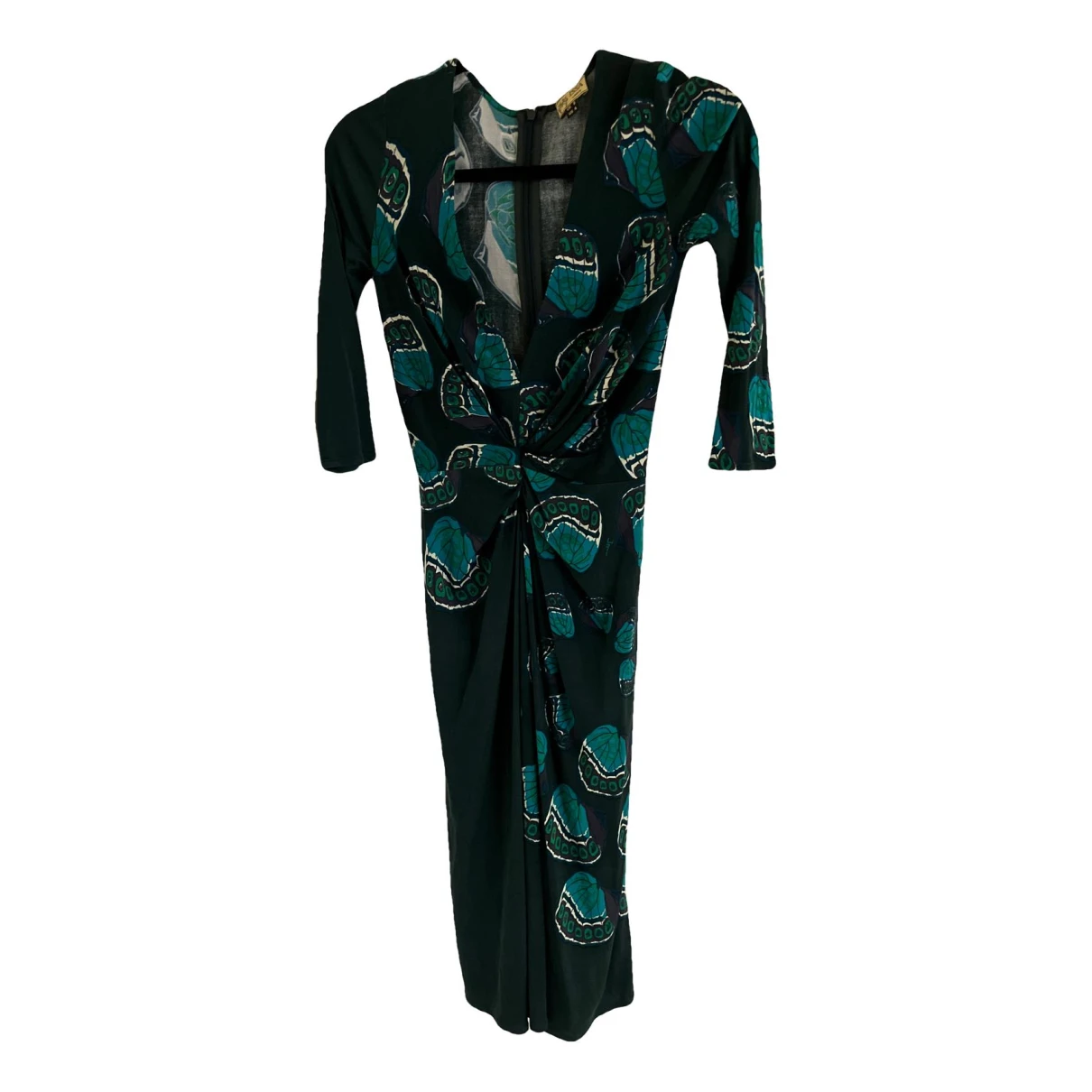 Pre-owned Issa Silk Mid-length Dress In Multicolour