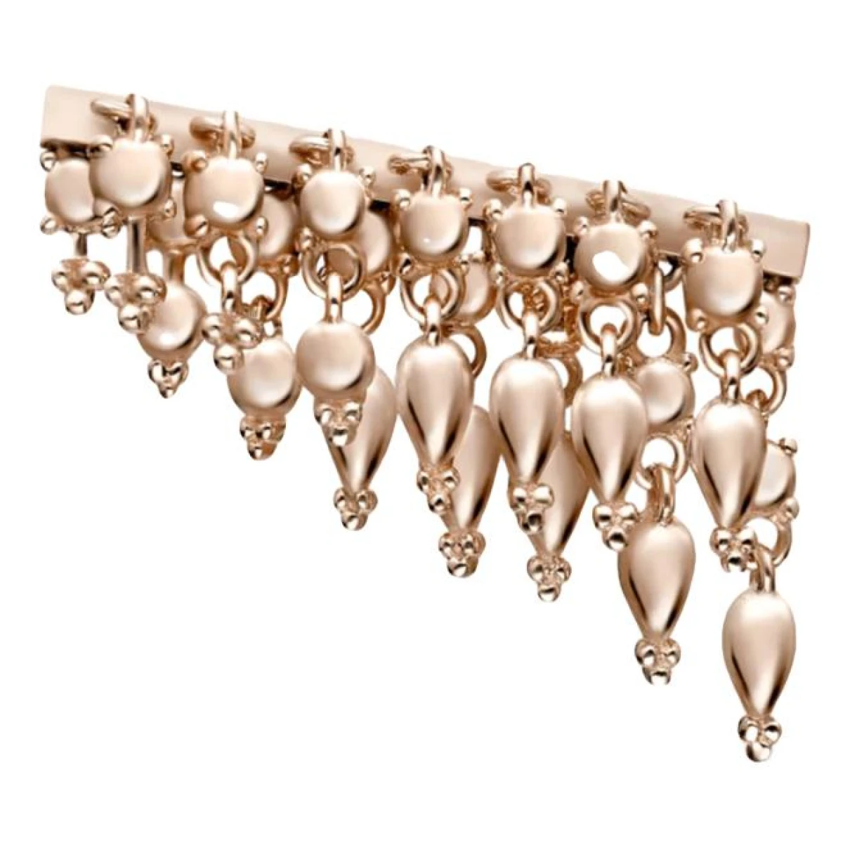 Pre-owned Maria Tash Pink Gold Earrings