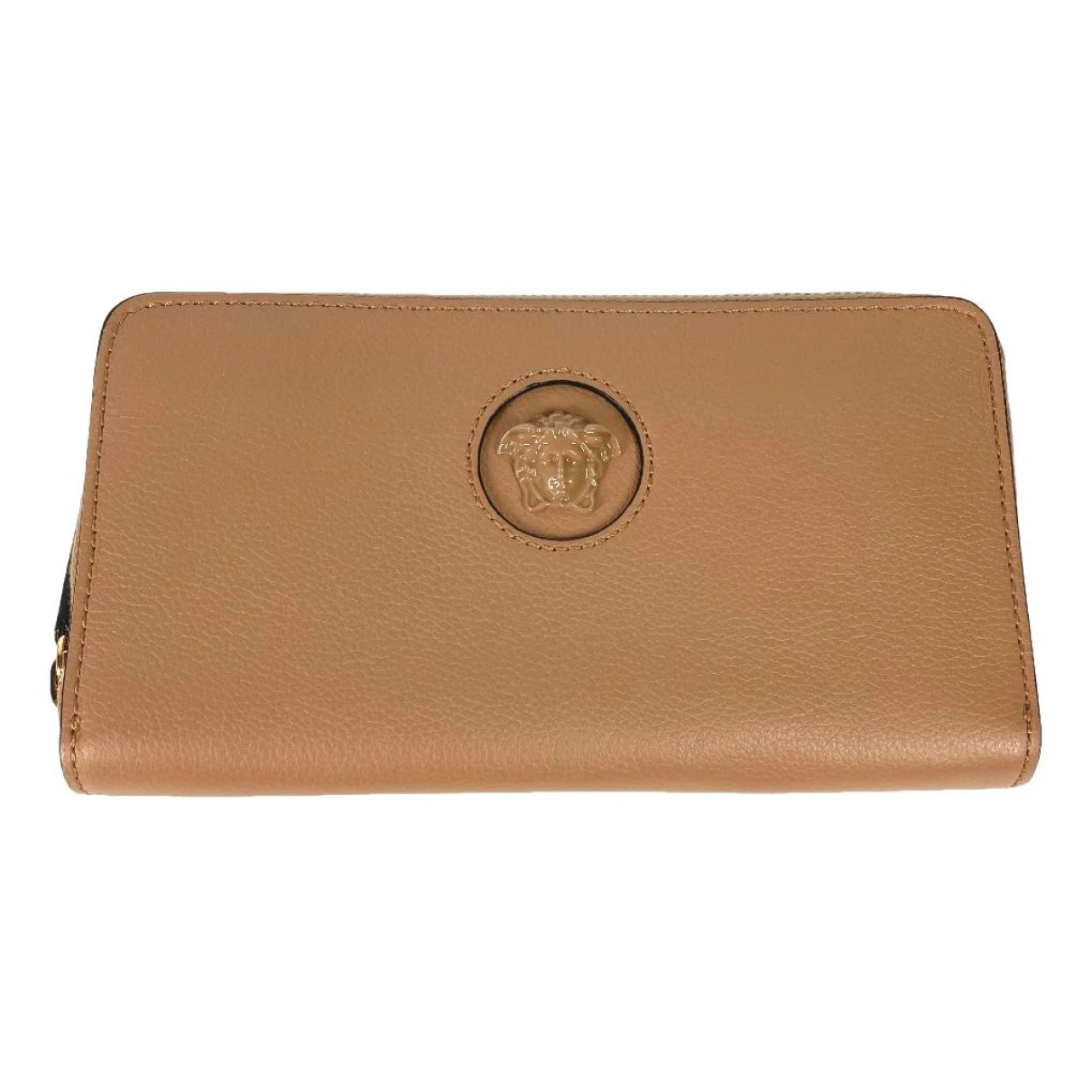 Pre-owned Versace Leather Wallet In Brown
