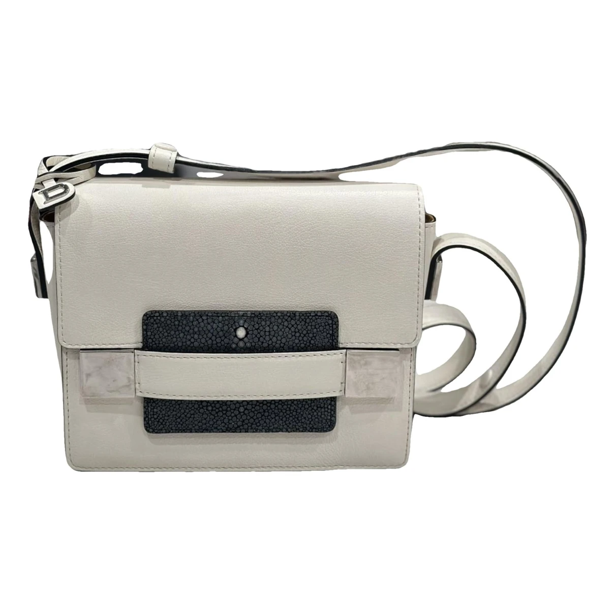 Pre-owned Delvaux Madame Leather Crossbody Bag In White
