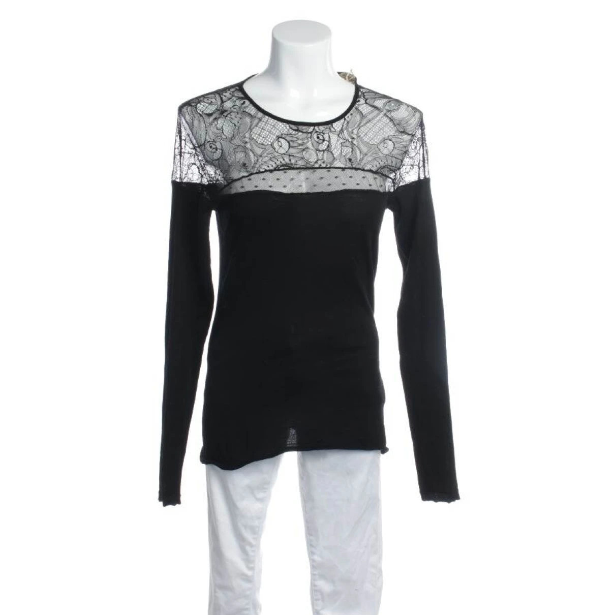 Pre-owned Emilio Pucci Wool Blouse In Black