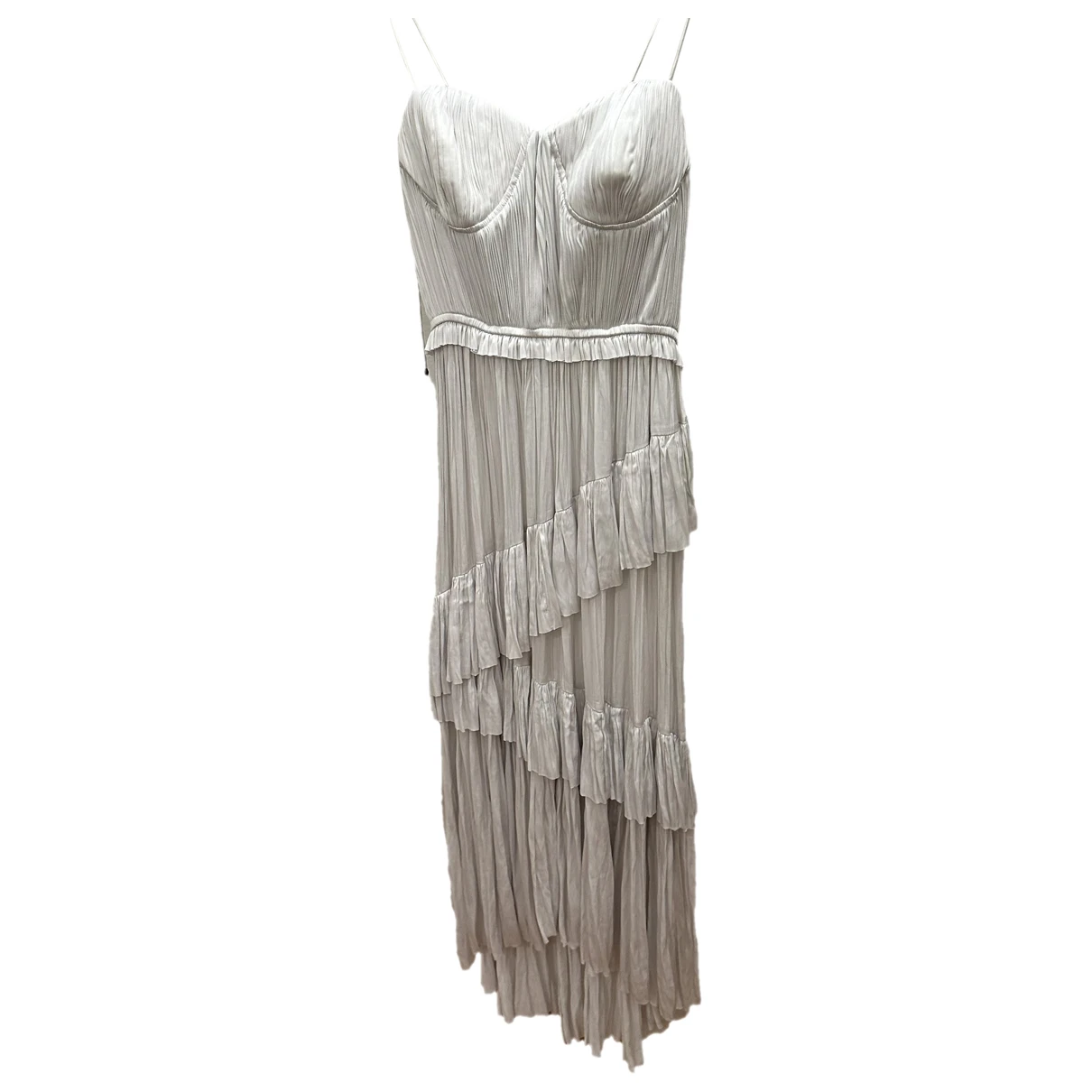 Pre-owned Ulla Johnson Silk Maxi Dress In White