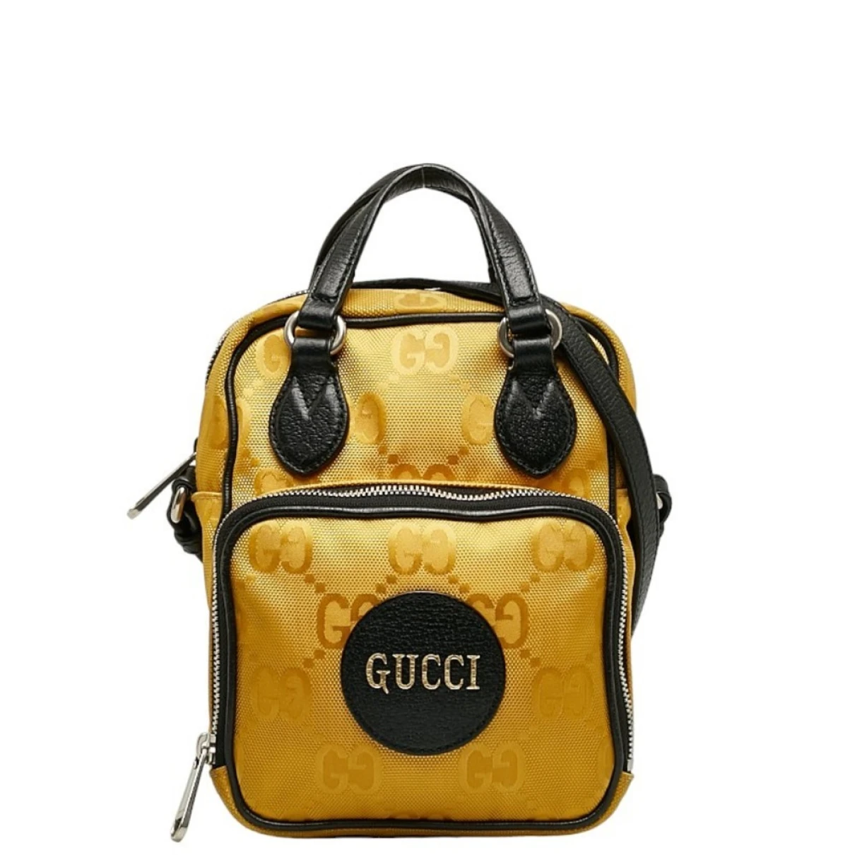 Pre-owned Gucci Cloth Handbag In Yellow