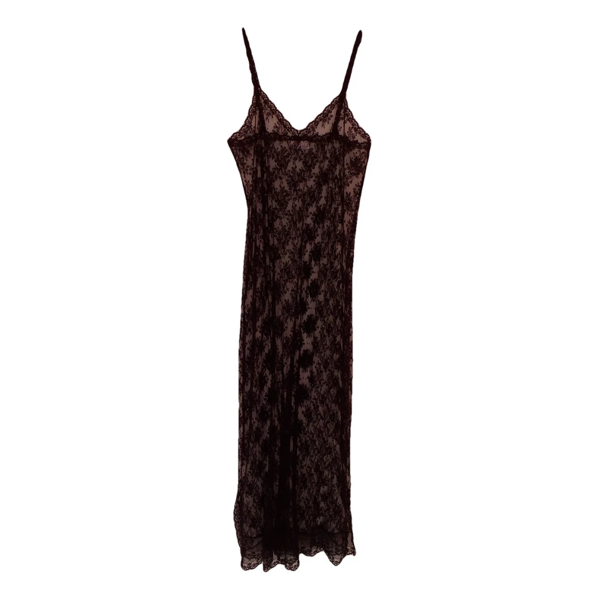 Pre-owned Givenchy Lace Mid-length Dress In Black