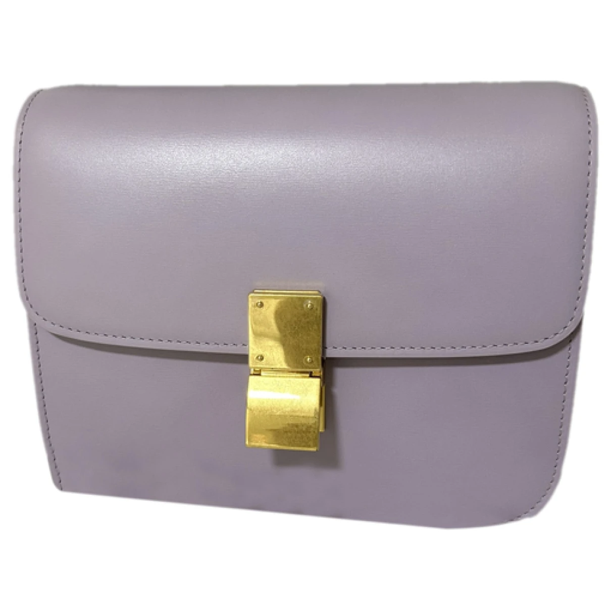 Pre-owned Celine Classic Leather Crossbody Bag In Purple