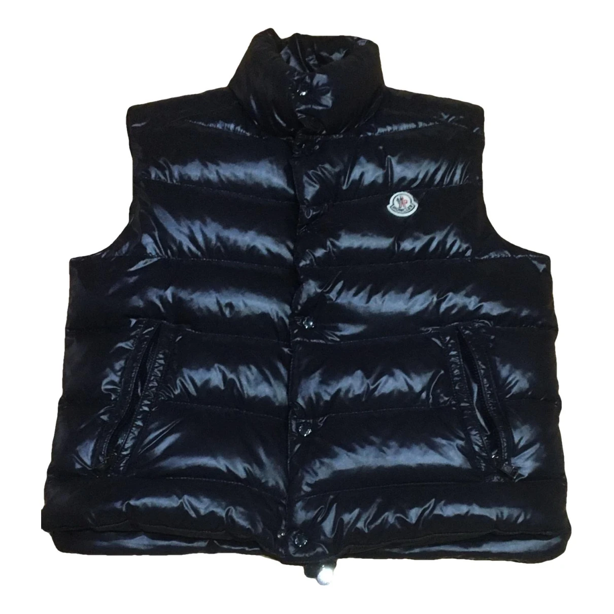 Pre-owned Moncler Sleeveless Jacket In Blue
