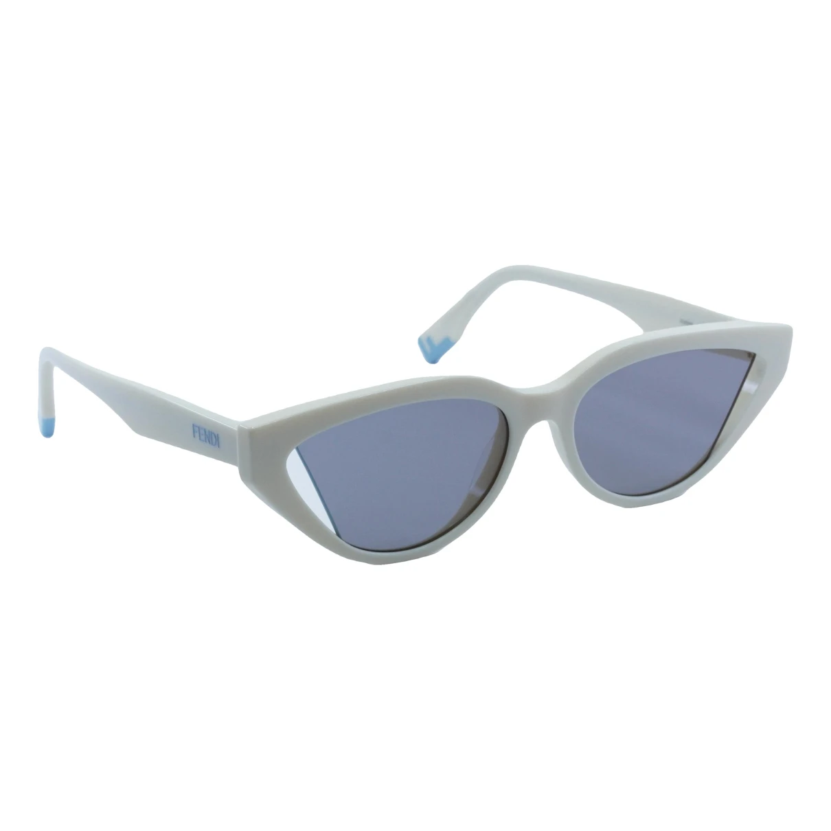 Pre-owned Fendi Sunglasses In White
