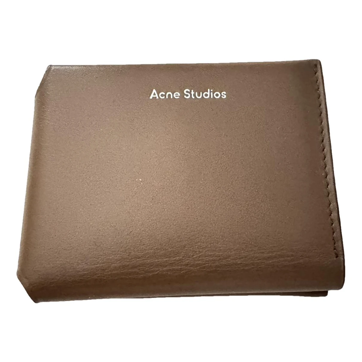 Pre-owned Acne Studios Leather Wallet In Brown