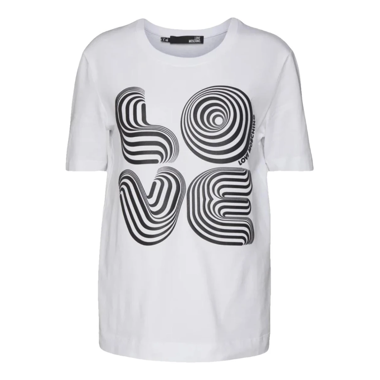 Pre-owned Moschino Love T-shirt In White