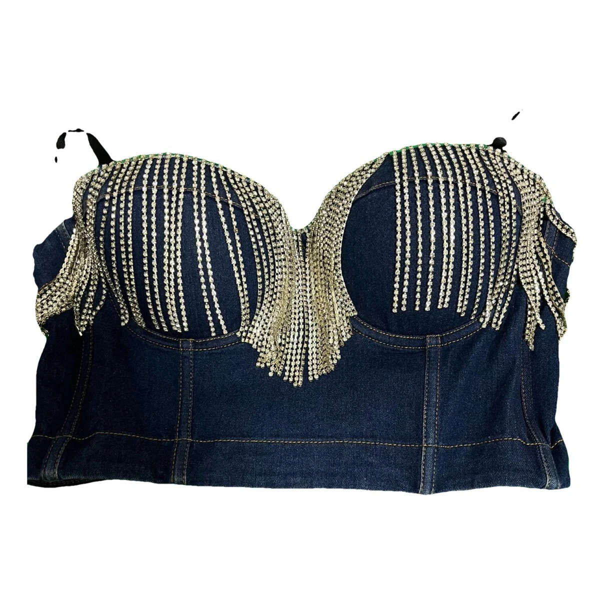Pre-owned Mochi Corset In Navy