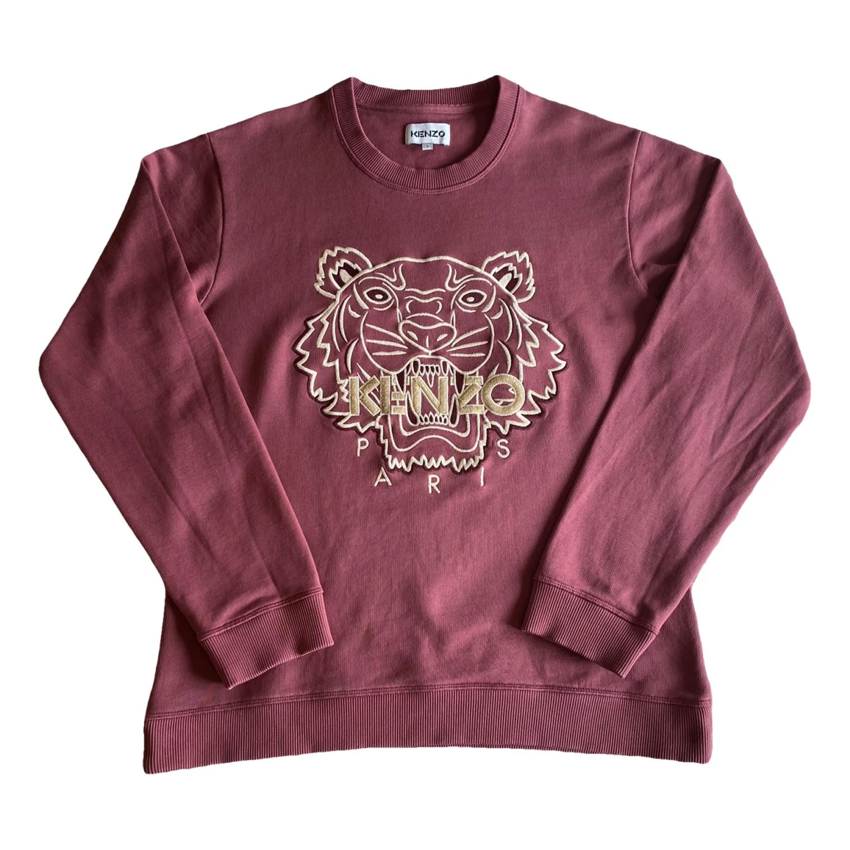 Pre-owned Kenzo Tiger Pull In Burgundy
