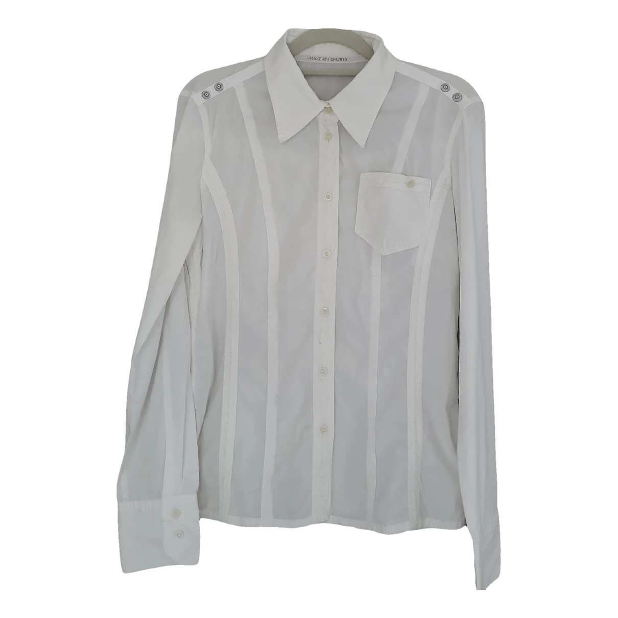 Pre-owned Marc Cain Blouse In White