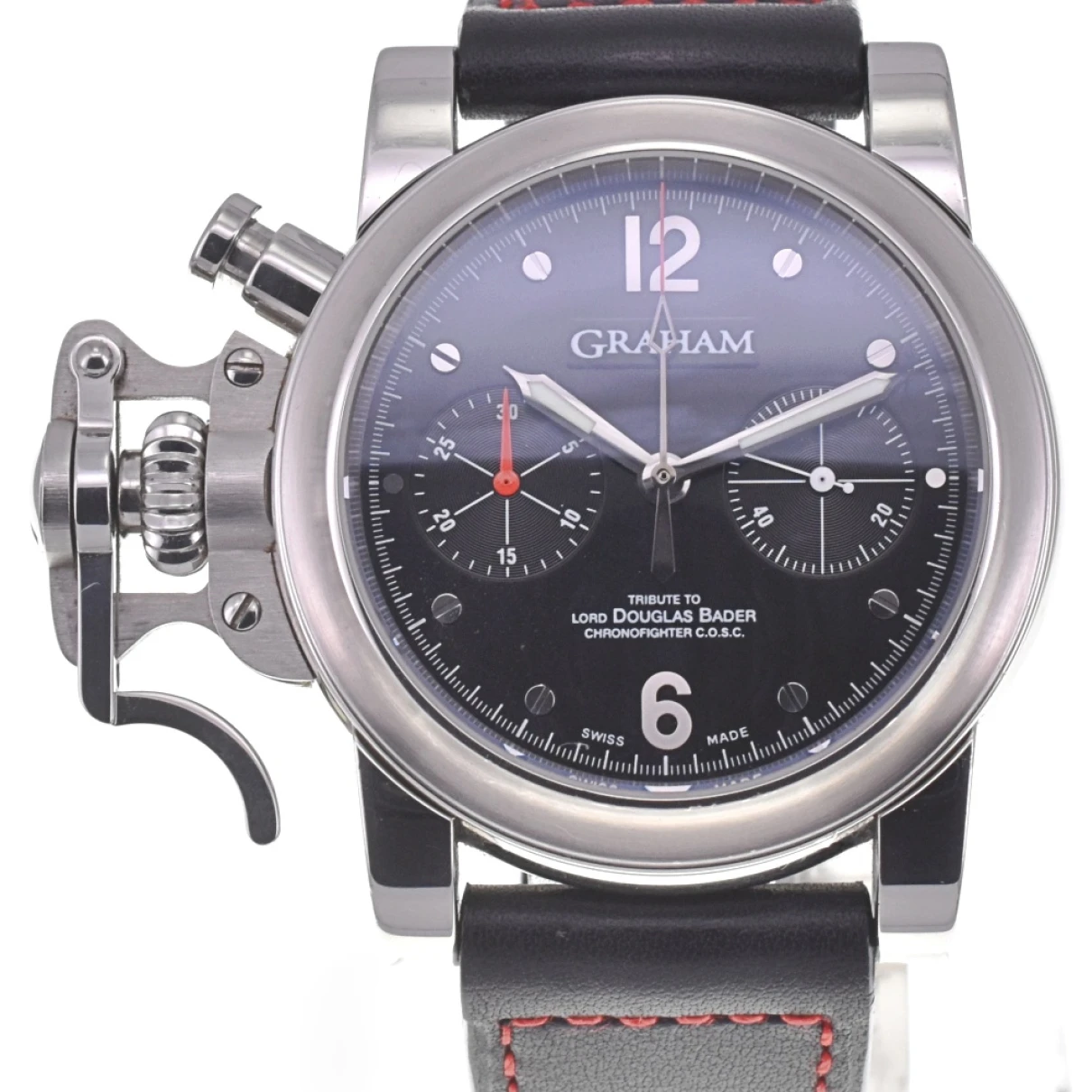 Pre-owned Graham Chronofighter Watch In Black