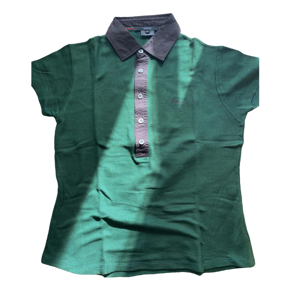 Pre-owned Gucci Polo Shirt In Green