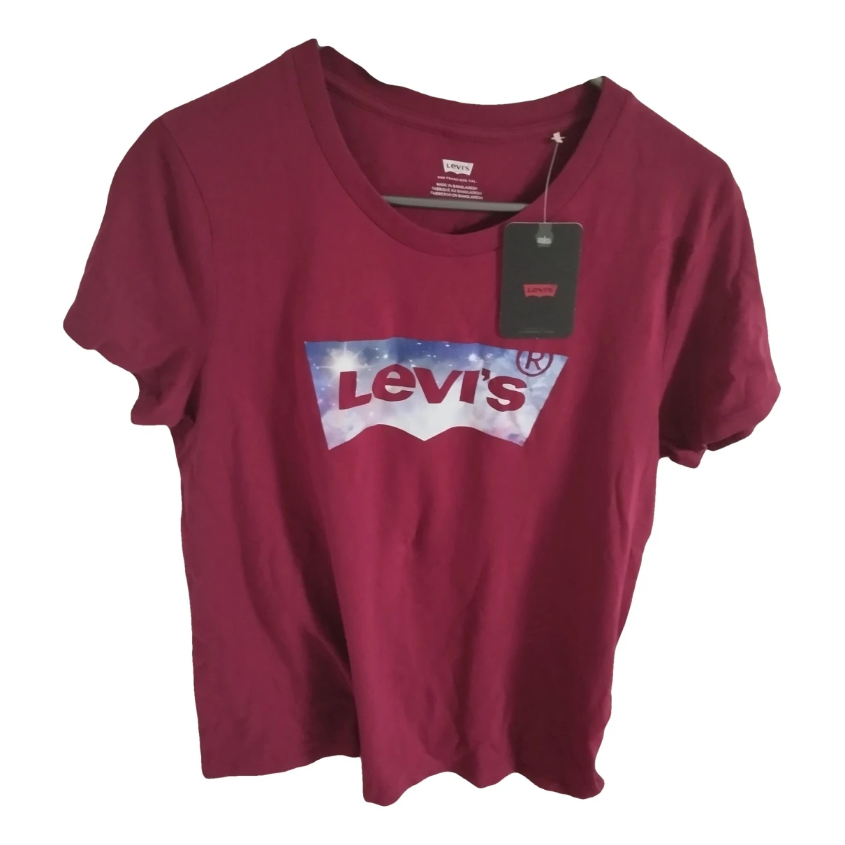 Pre-owned Levi's T-shirt In Burgundy