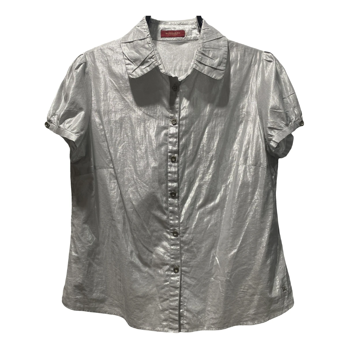 Pre-owned Burberry Blouse In Silver