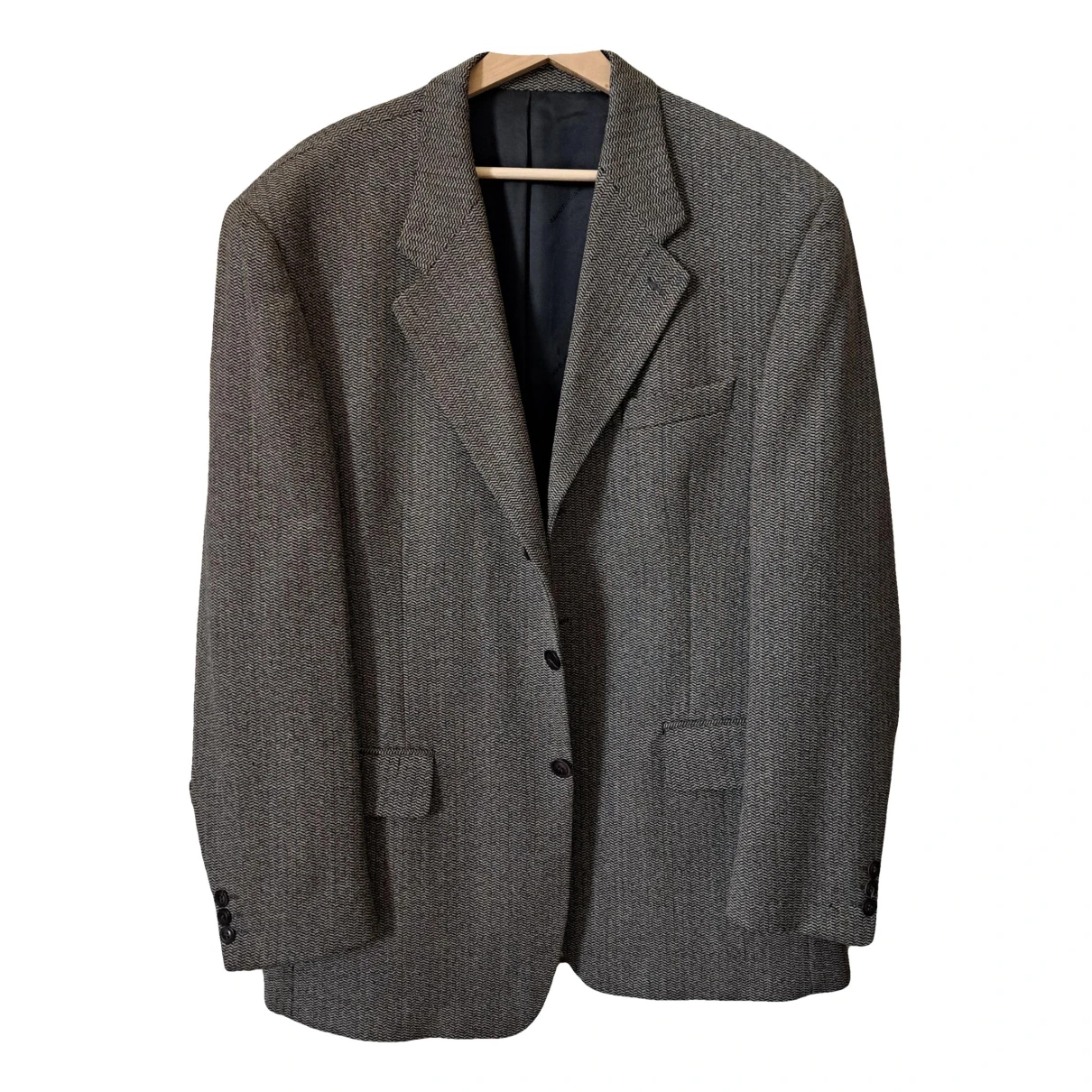 Pre-owned Daniel Hechter Wool Vest In Grey