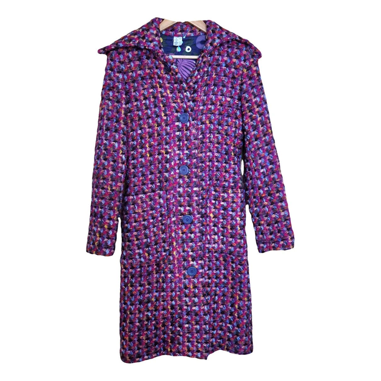 Pre-owned Cacharel Wool Coat In Multicolour