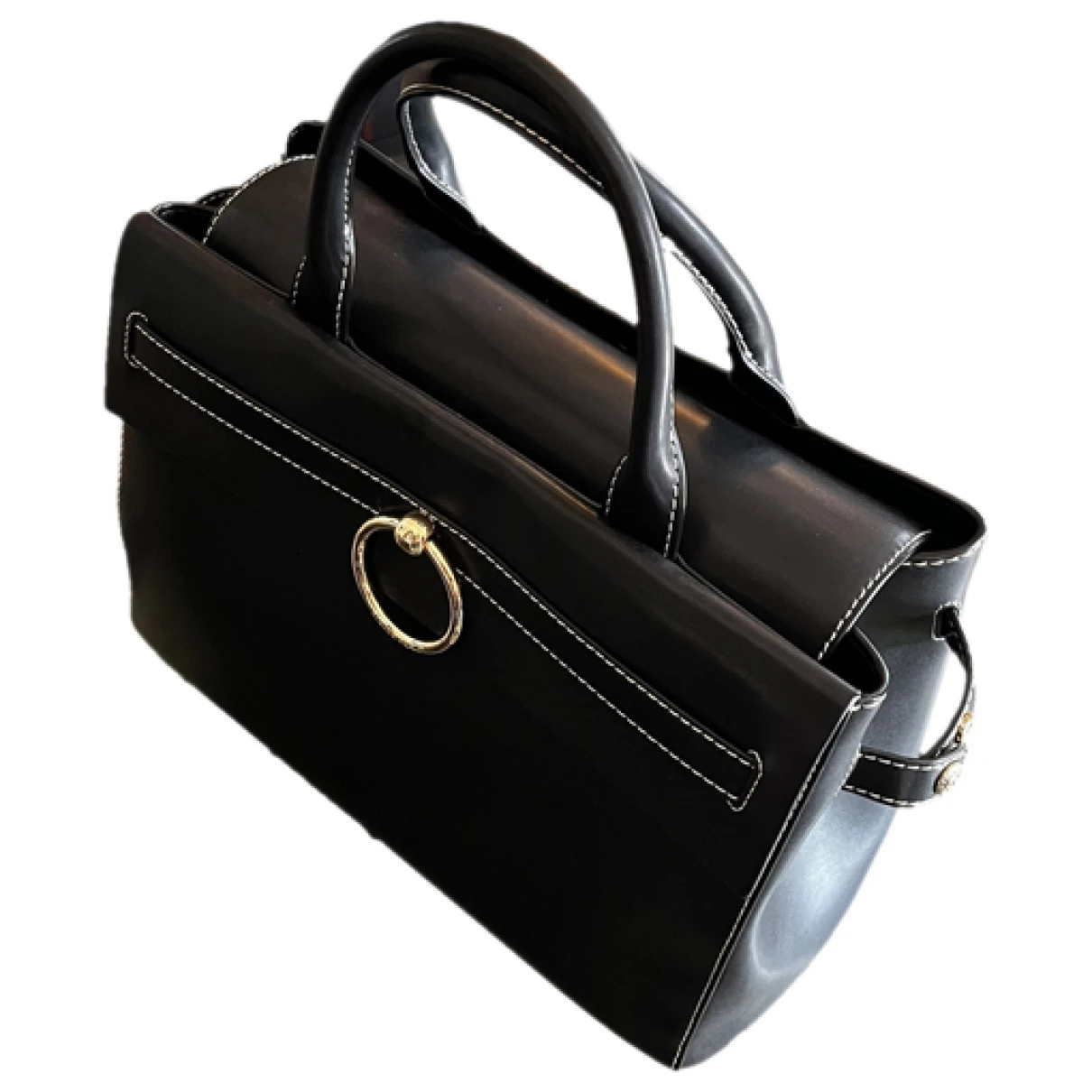 Pre-owned Claudie Pierlot Fall Winter 2020 Leather Handbag In Black
