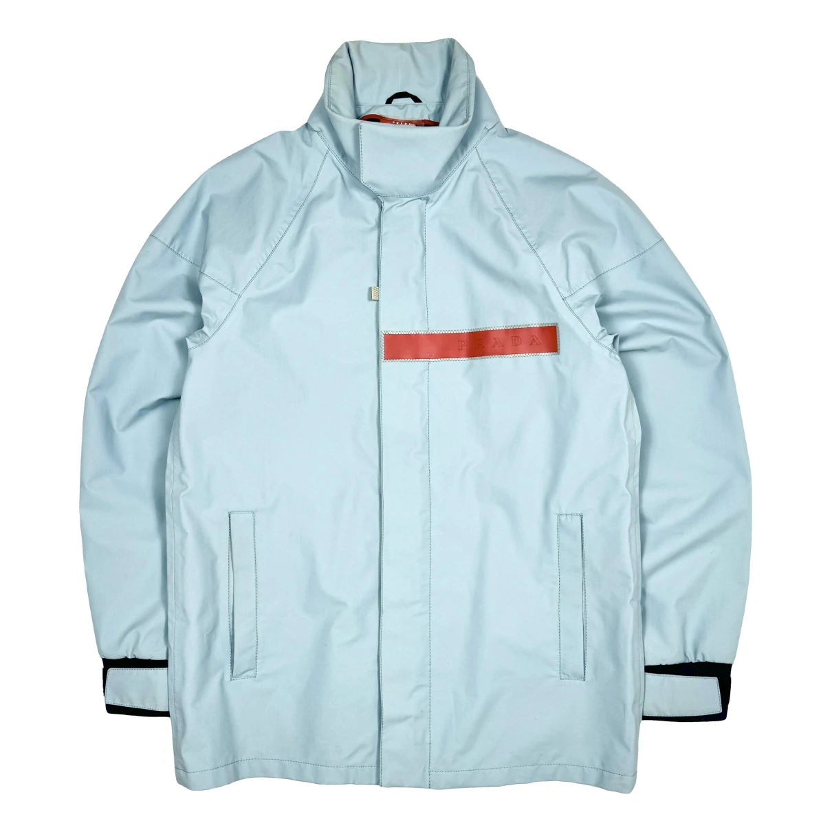 Pre-owned Prada Parka In Turquoise