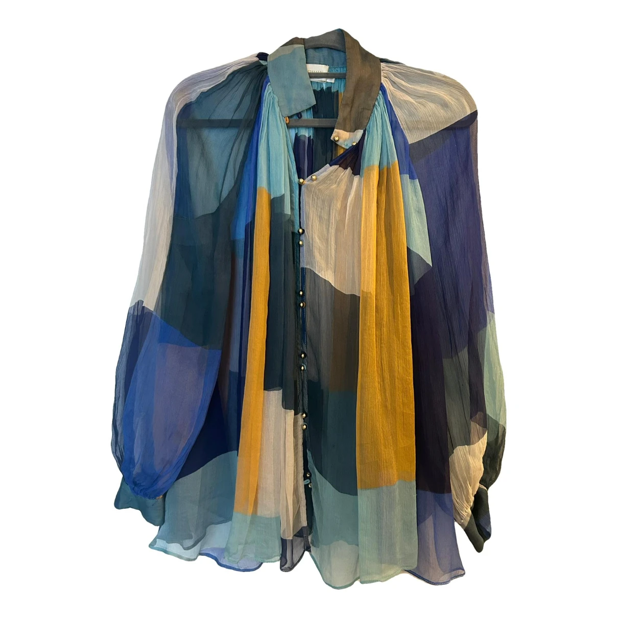 Pre-owned Zimmermann Silk Blouse In Multicolour